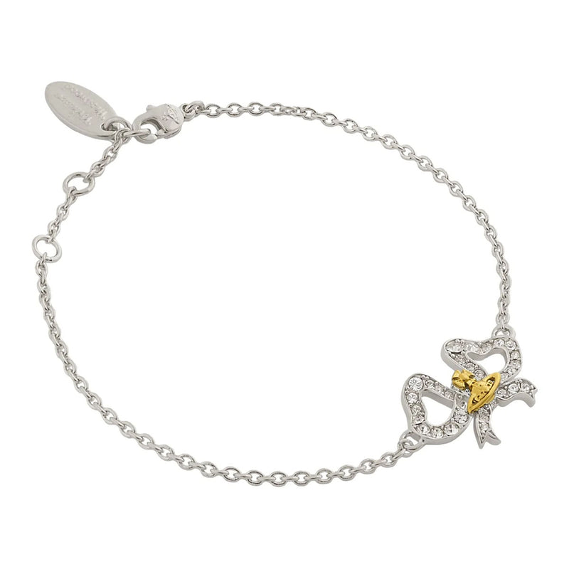 Vivienne Westwood Rigoberta Bow Bracelet, Platinum Plated