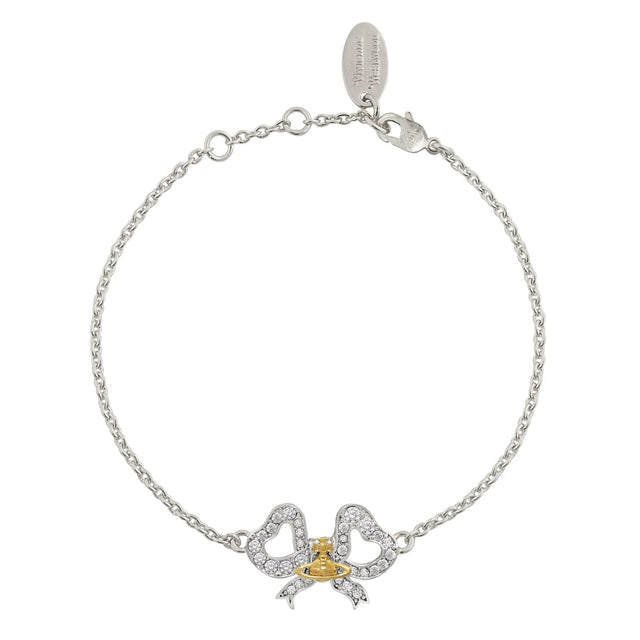 Vivienne Westwood Rigoberta Bow Bracelet, Platinum Plated