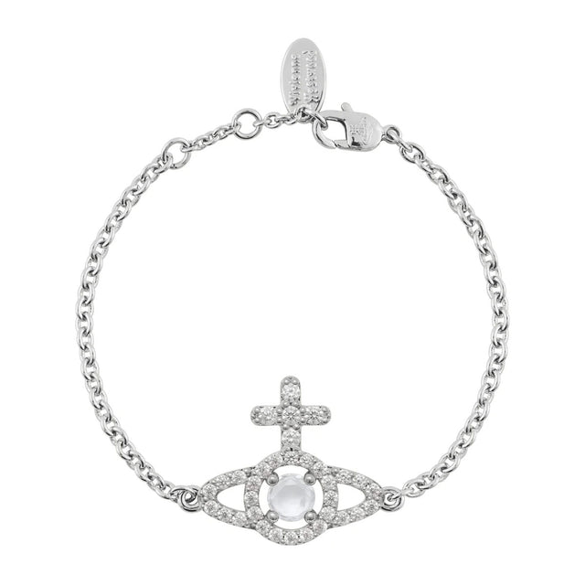Vivienne Westwood Olympia CZ Bracelet, Platinum Plated
