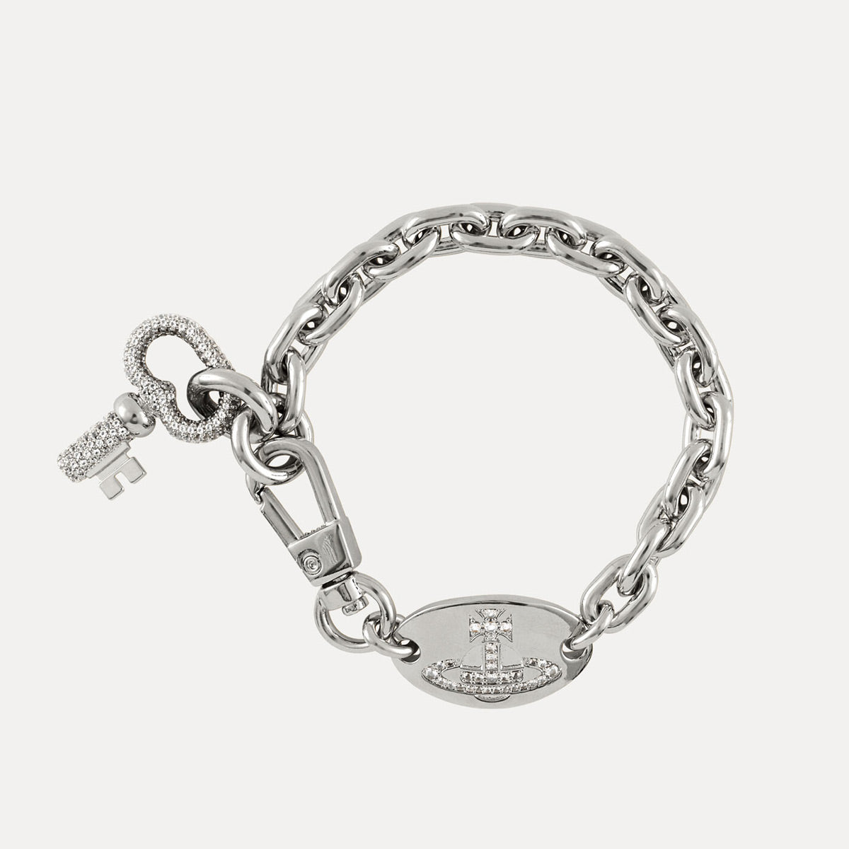 Vivienne Westwood Mini Bas Relief Chain Bracelet, Gold Plated