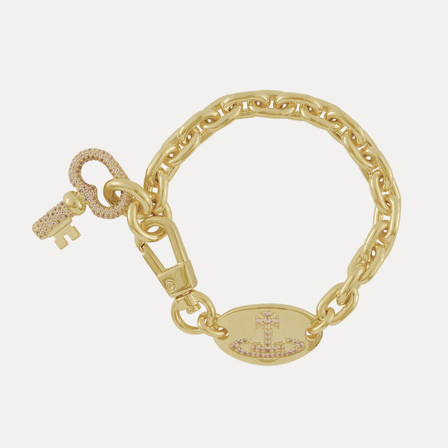 Vivienne Westwood Ovidia Gold Bracelet, Gold Plated