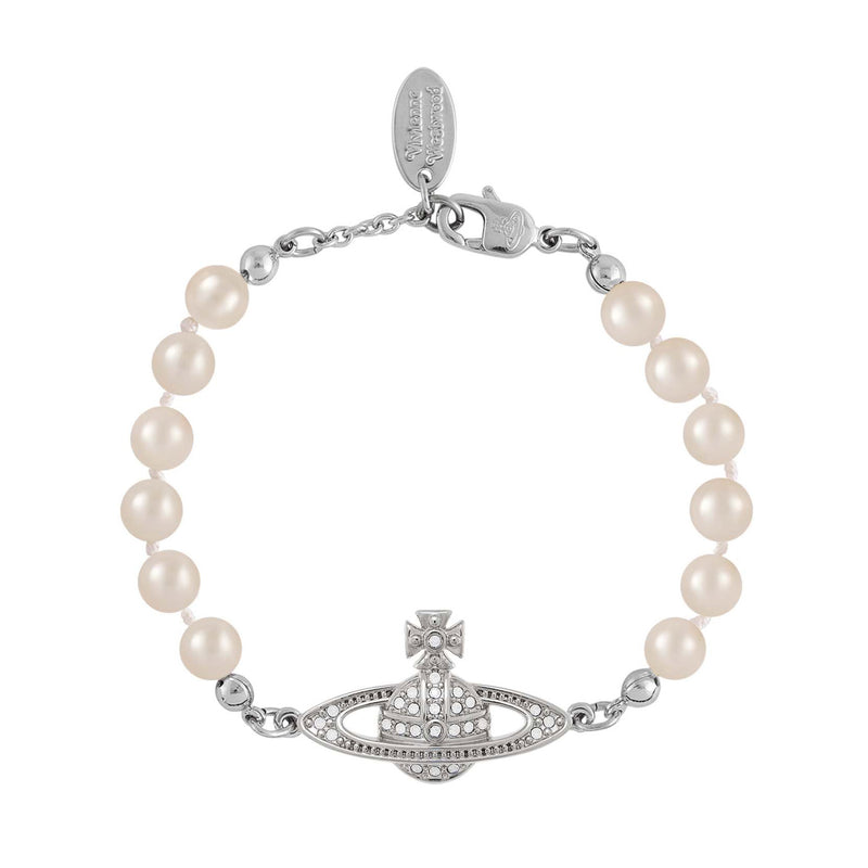Vivienne Westwood Mini Bas Relief Bracelet, Platinum Plated