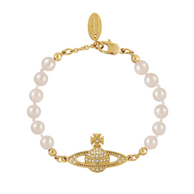 Vivienne Westwood Mini Bas Relief Bracelet, Gold Plated