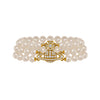 Vivienne Westwood Graziella Three Row Pearl Bracelet, Gold Plated