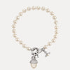 Vivienne Westwood Lucille Pearl Bracelet, Platinum Plated