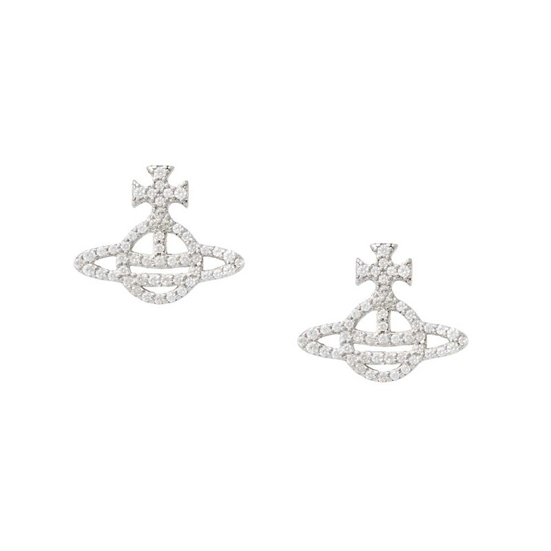 Vivienne Westwood Calliope Earrings, Rhodium Plated
