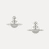 Vivienne Westwood Solid Orb Earrings, Platinum Plated