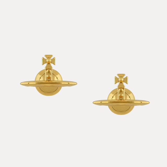 Vivienne Westwood Solid Orb Earrings, Gold Plated