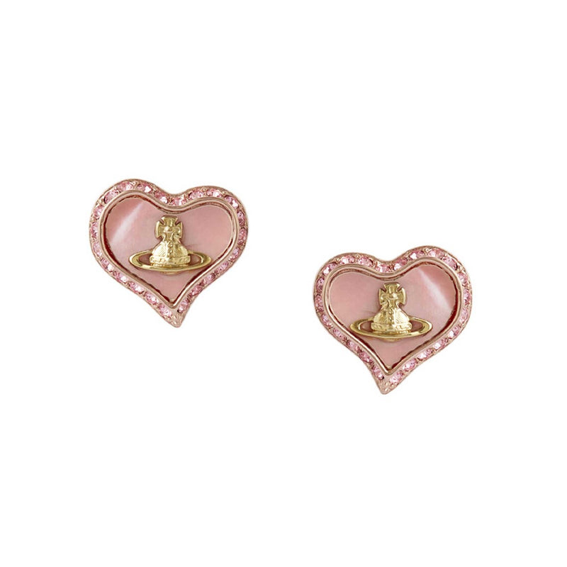 Vivienne Westwood Pearl Petra Earrings, Rose Gold Plated

