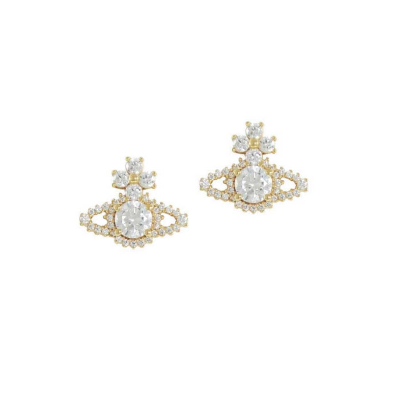 Vivienne Westwood Valentina Orb Earrings, Gold Plated