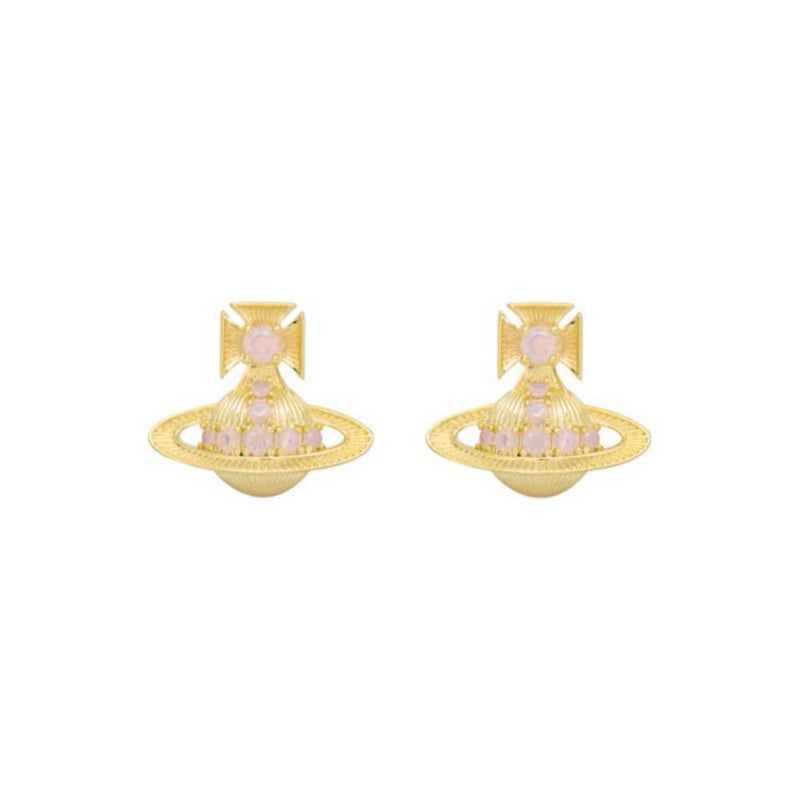 Vivienne Westwood Chloris Bas Relief Earrings, Gold Plated