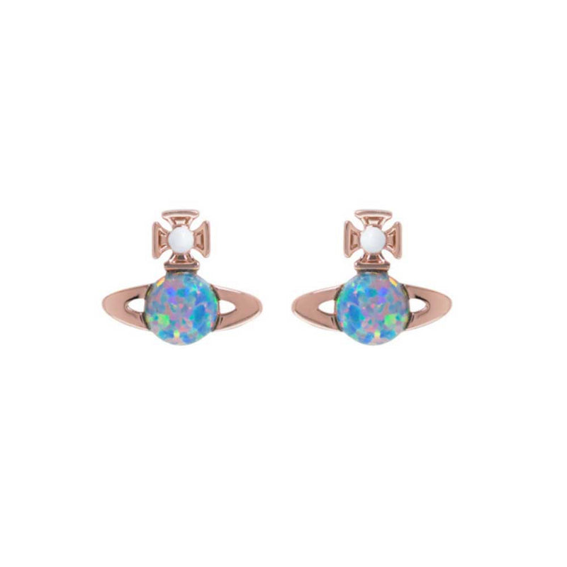Vivienne Westwood Isabelitta Bas Relief Earrings, Pink Gold Plated