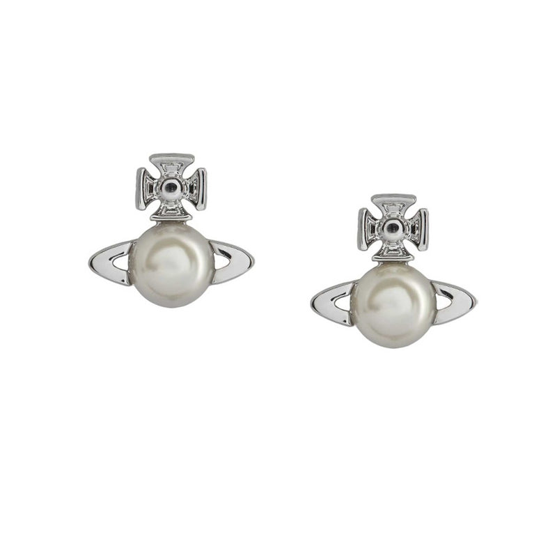 Vivienne Westwood Balbina Earrings, Rhodium Plated