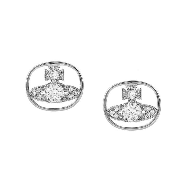 Vivienne Westwood Milena Earrings, Rhodium Plated

