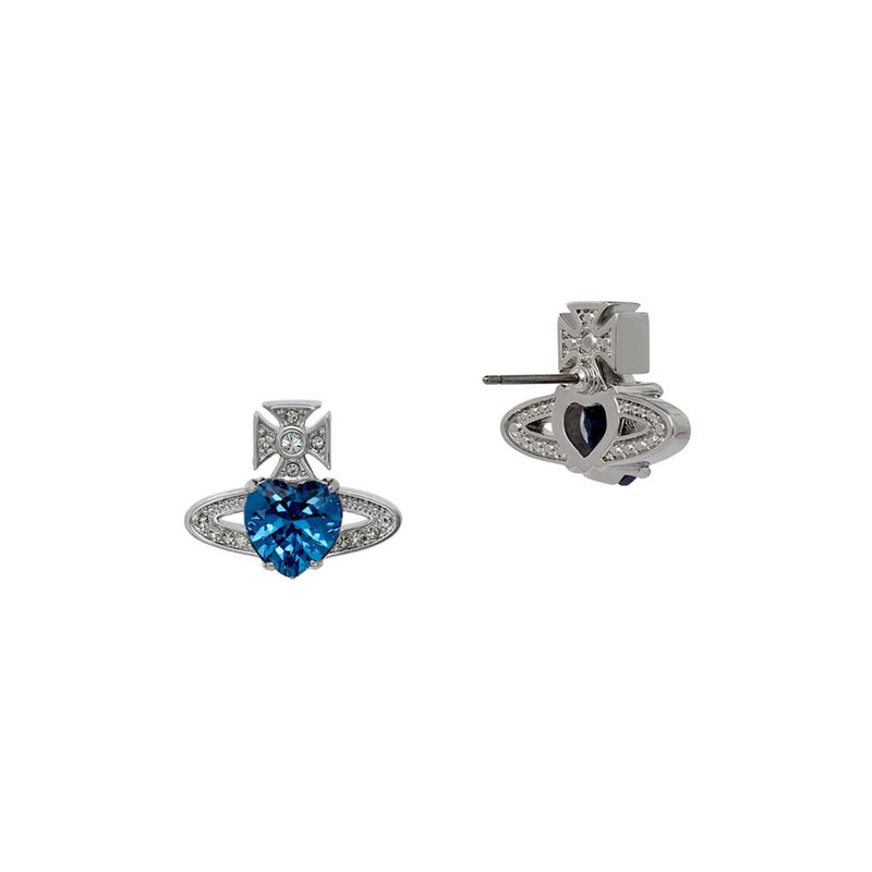 Vivienne Westwood Ariella Chrysolite Earrings, Platinum Plated