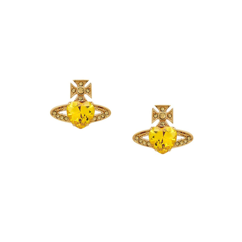 Vivienne Westwood Ariella Light Colorado Topaz Crystal Earrings, Gold Plated