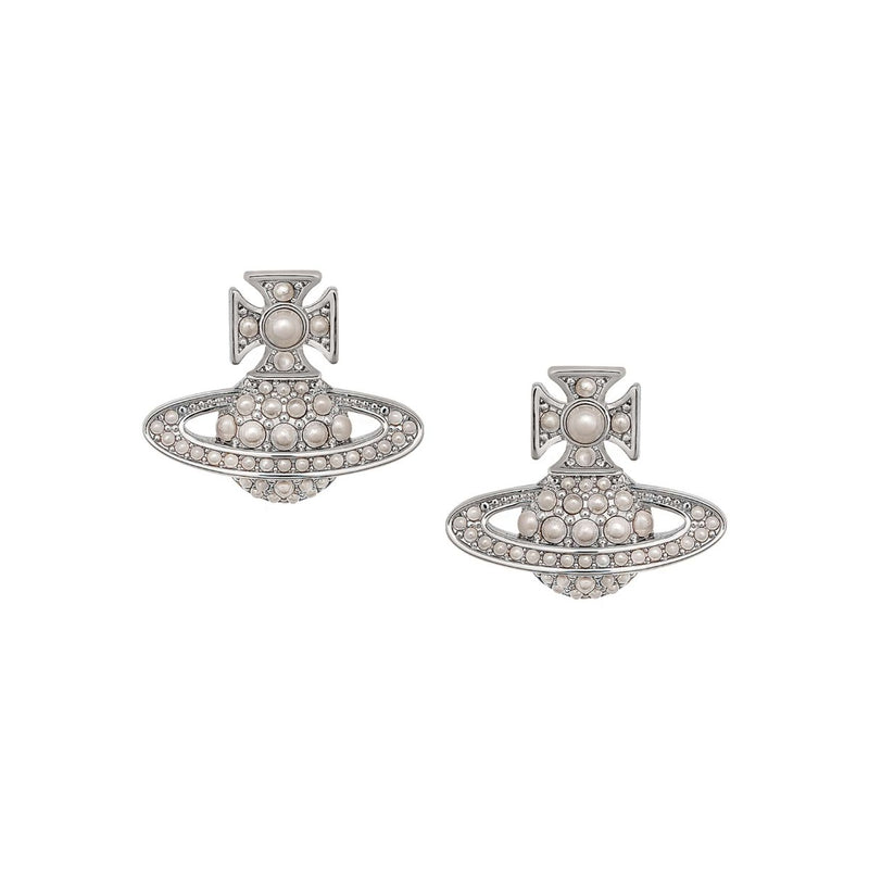Vivienne Westwood Luzia Bas Relief Earrings, Platinum Plated

