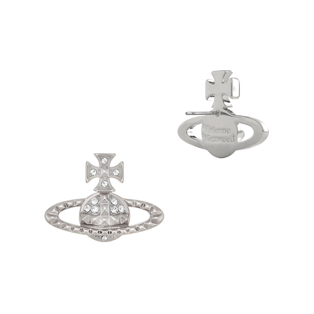 Vivienne Westwood Mayfair Bas Relief Earrings, Platinum Plated
