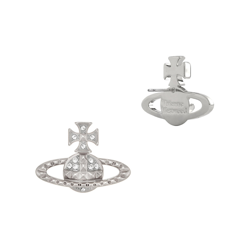 Vivienne Westwood Mayfair Bas Relief Earrings, Platinum Plated