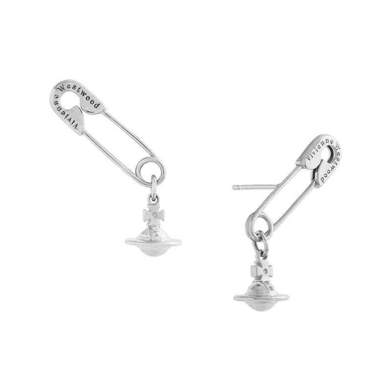 Vivienne Westwood Safety Pin Earrings, Platinum Plated