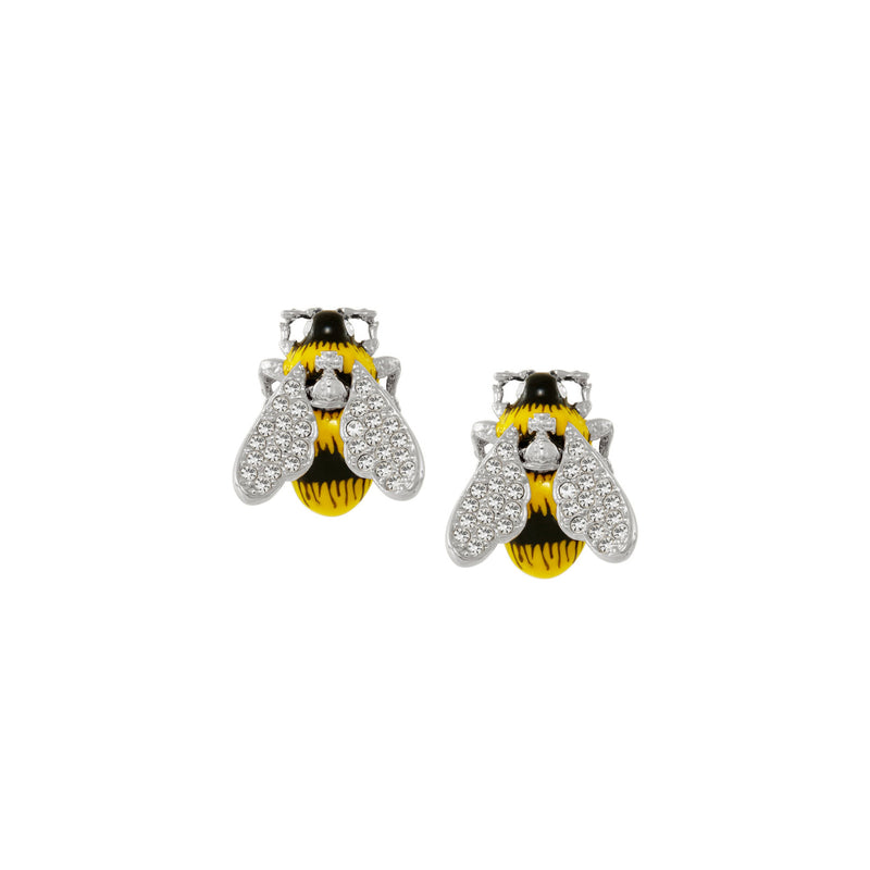 Vivienne Westwood Bumble Bee Earrings, Platinum Plated