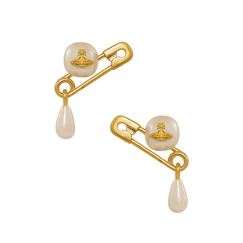 Vivienne Westwood Claude Small Stud Earrings, Gold Plated