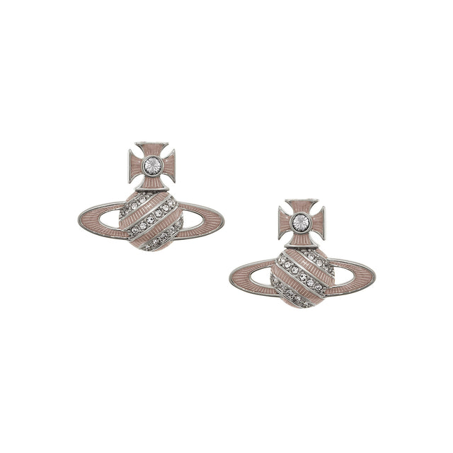 Vivienne Westwood Assita Bas Relief Earrings, Platinum Plated
