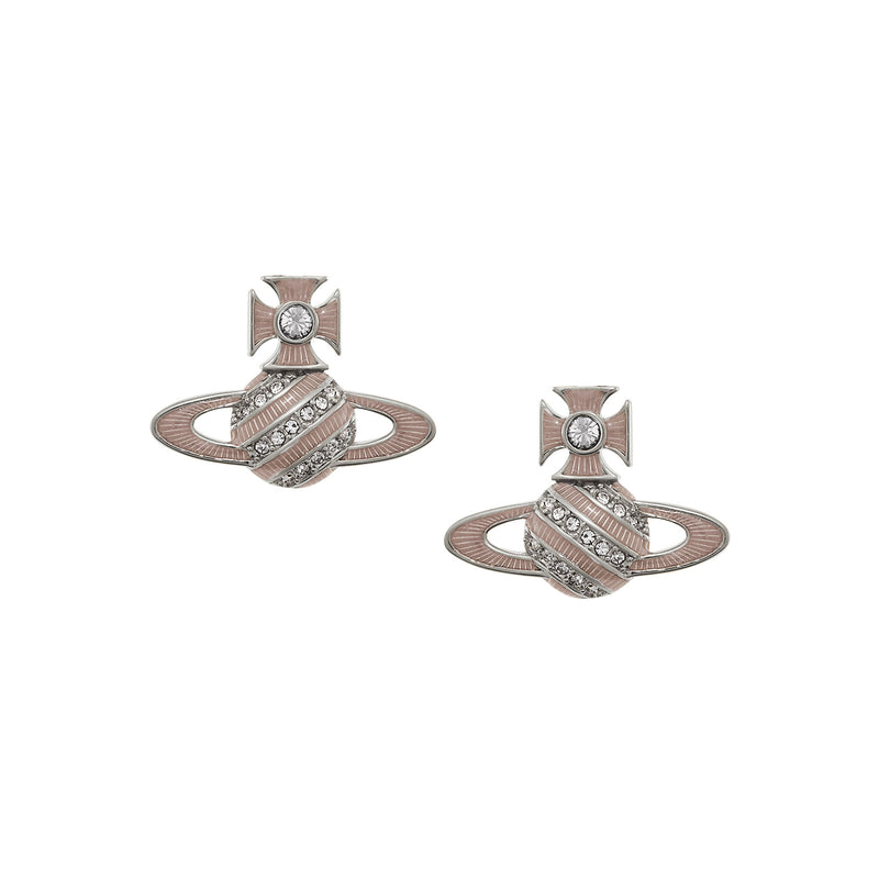 Vivienne Westwood Assita Bas Relief Earrings, Platinum Plated