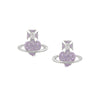 Vivienne Westwood Agnatha Lilac Earrings, Platinum Plated