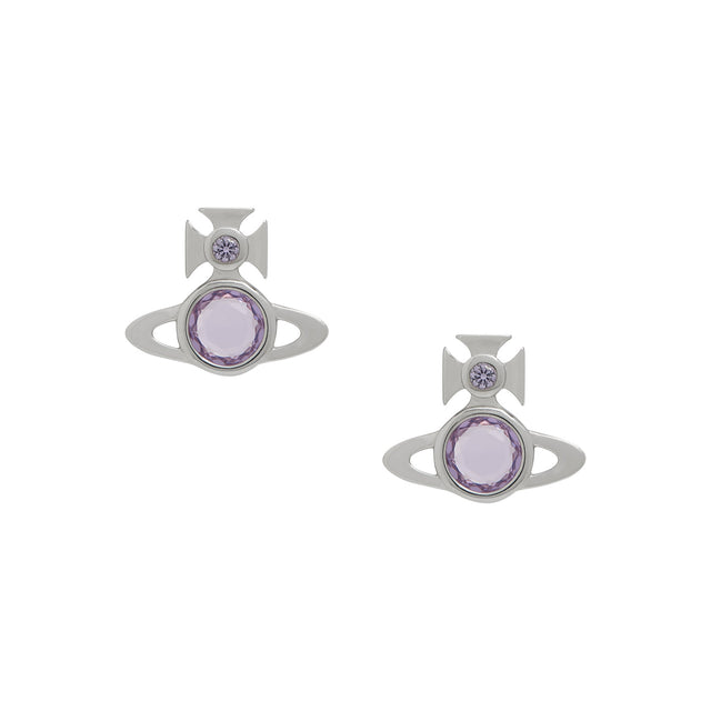 Vivienne Westwood Heather Stud Earrings, Platinum Plated
