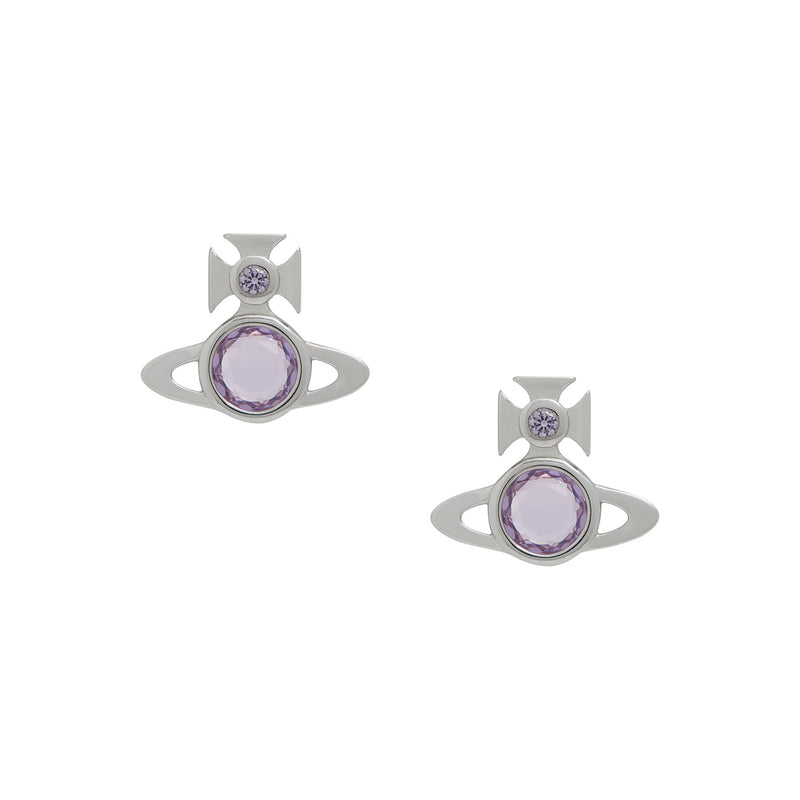 Vivienne Westwood Heather Stud Earrings, Platinum Plated