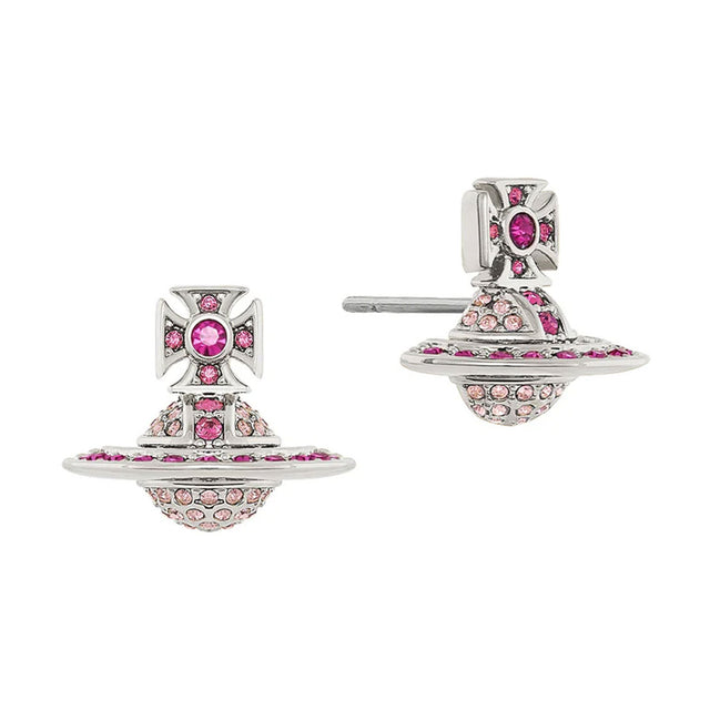 Vivienne Westwood Kika Orb Stud Earrings, Platinum Plated