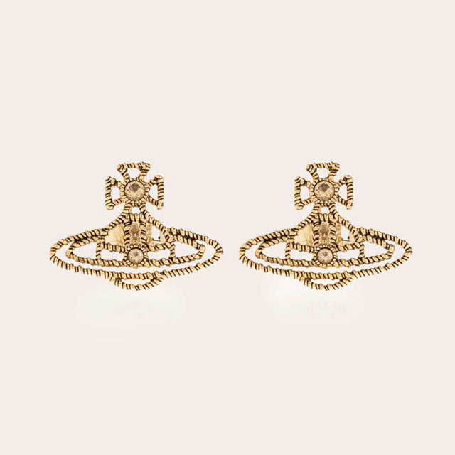 Vivienne Westwood Coretta Earrings, Gold Plated