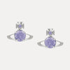 Vivienne Westwood Reina Large Earrings, Platinum Plated