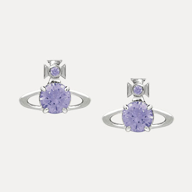 Vivienne Westwood Reina Large Earrings, Platinum Plated