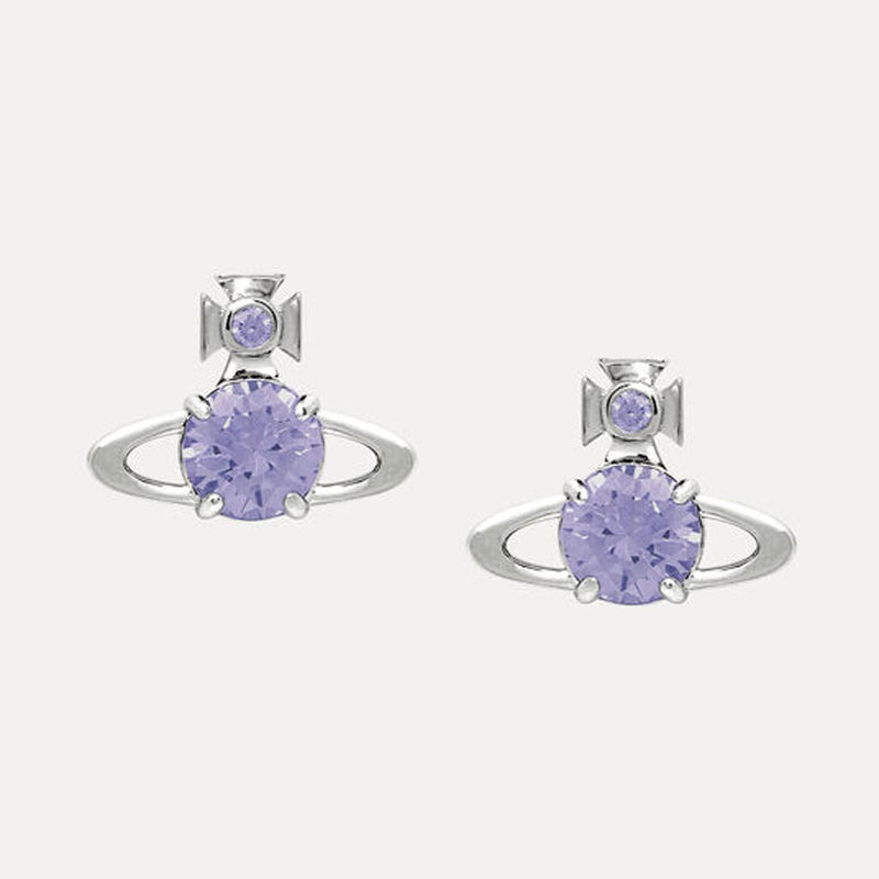 Vivienne Westwood Reina Large Earrings, Platinum Plated