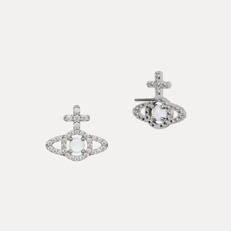 Vivienne Westwood Olympia Stud Earrings, Platinum Plated