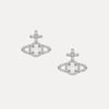 Vivienne Westwood Olympia Stud Earrings, Platinum Plated