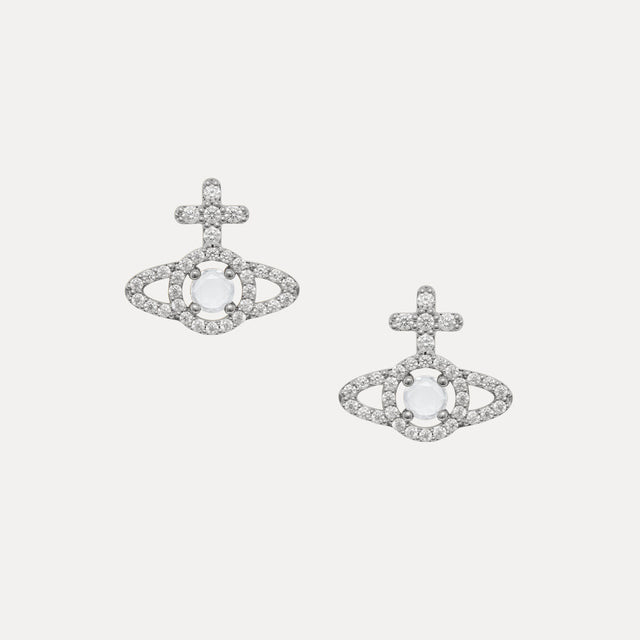 Vivienne Westwood Olympia Stud Earrings, Platinum Plated