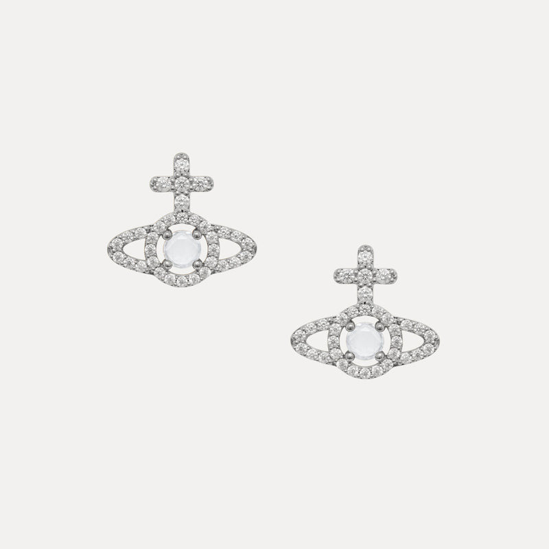 Vivienne Westwood Olympia Stud Earrings, Platinum Plated