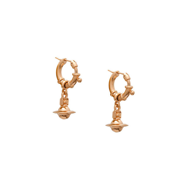 Vivienne Westwood Pauliana Small Earrings, Rose Gold Plated
