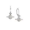 Vivienne Westwood Mayfair Small Orb Drop Earrings, Platinum Plated
