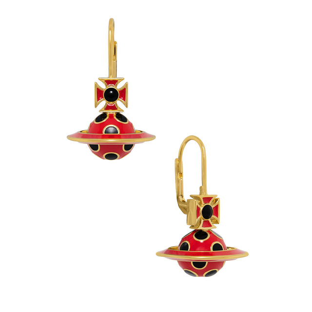 Vivienne Westwood Sylvana Orb Drop Earrings, Gold Plated
