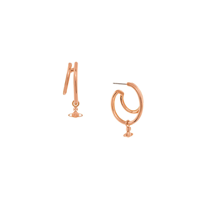 Vivienne Westwood Ronda Earrings, Rose Gold Plated