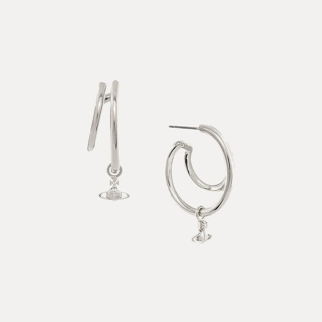 Vivienne Westwood Ronda Earrings, Platinum Plated