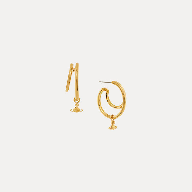 Vivienne Westwood Ronda Earrings, Gold Plated