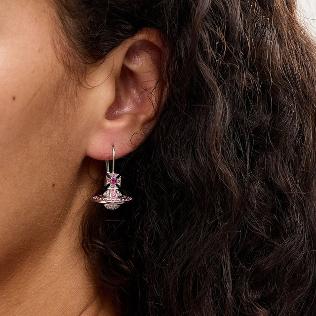 Vivienne Westwood Kika Orb Earrings, Platinum Plated