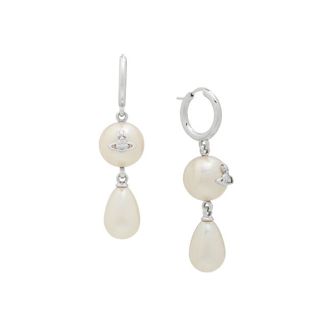 Vivienne Westwood Martha Earrings, Platinum Plated