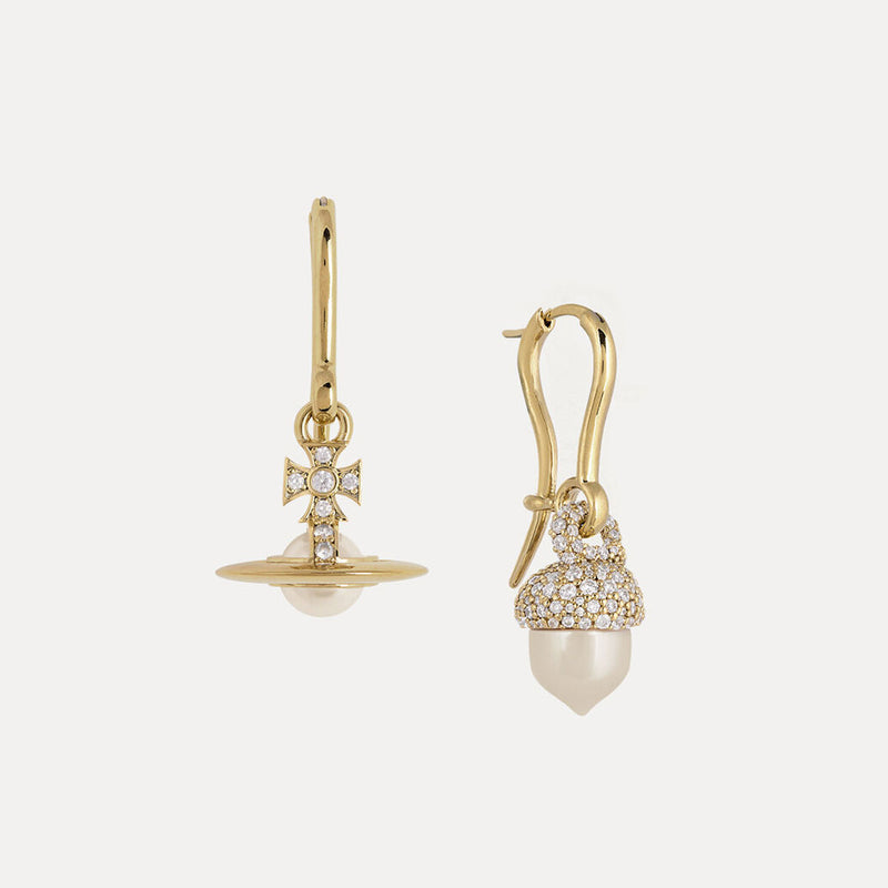 Vivienne Westwood Lucille Orb Earrings, Gold Plated