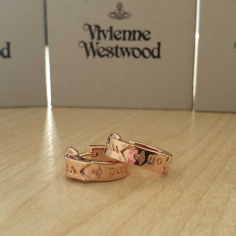 Vivienne Westwood Rose Gold Bobby Earrings